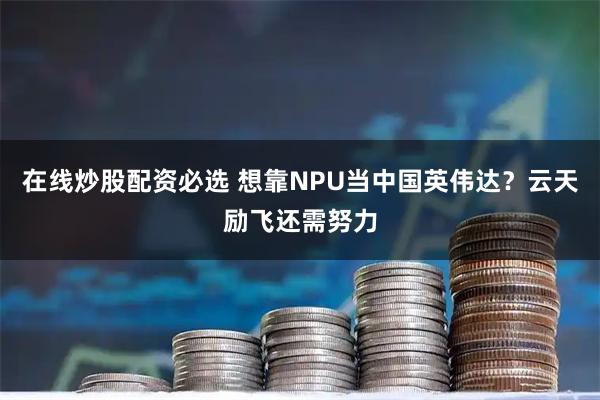 在线炒股配资必选 想靠NPU当中国英伟达？云天励飞还需努力